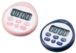 時計付防滴タイマー　Ａ−５４３　ピンク　