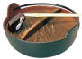 五進　田舎鍋（鉄製内面茶ホーロー仕上）　１３㎝　（敷板付）