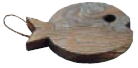 木製　魚敷板