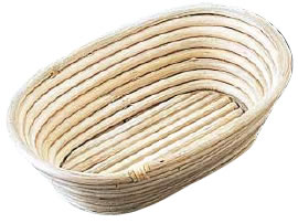 Ｍｕｒａｎｏ（ムラノ）籐製醗酵カゴ　小判型　大