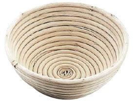 Ｍｕｒａｎｏ（ムラノ）籐製醗酵カゴ　丸型　１９cm